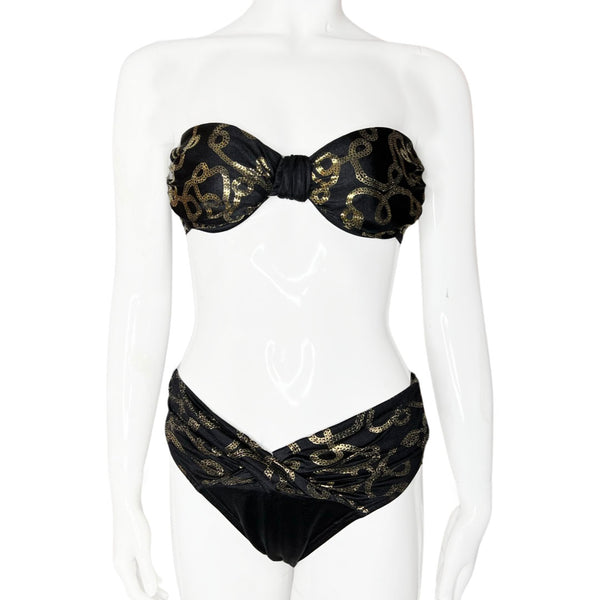 Pierre Cardin Gold Chain Bikini - M – Angeles Vintage
