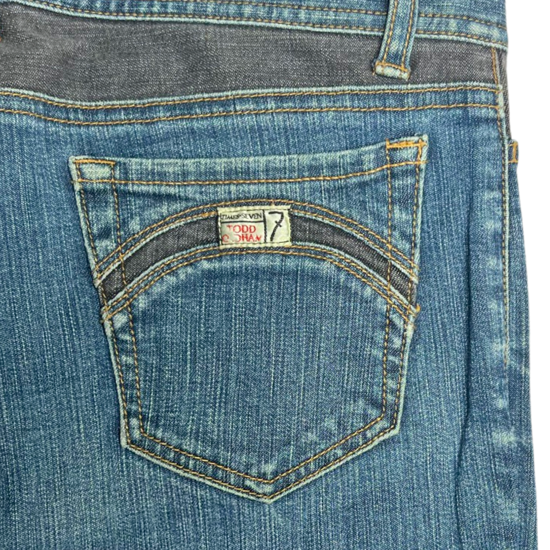 Todd Oldham Denim Block Jeans - 4