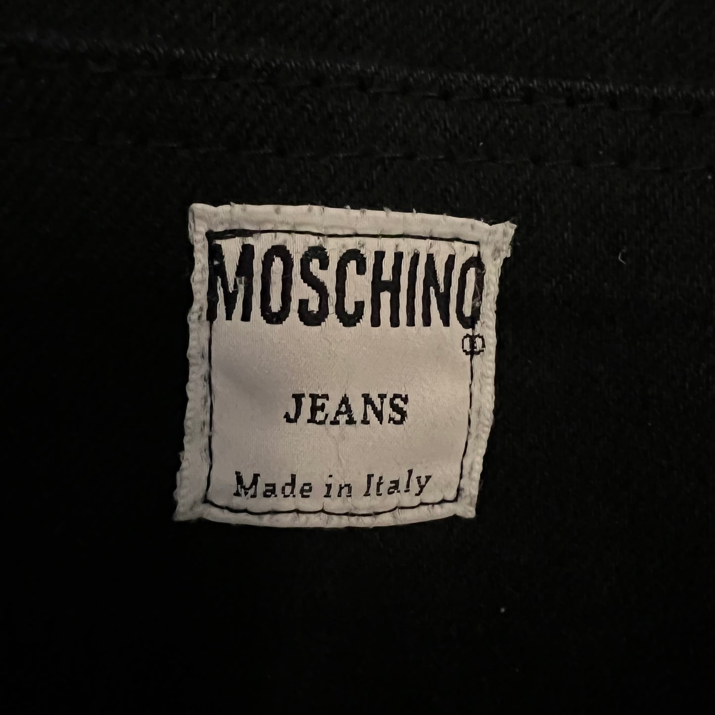 Moschino Leather Denim Jeans - 28"