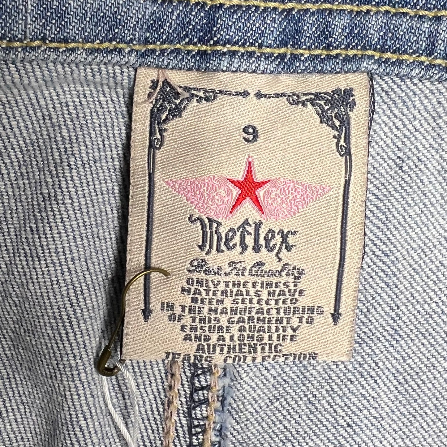 Y2K LOW RISE SILVER BUCKLE FLARED JEANS