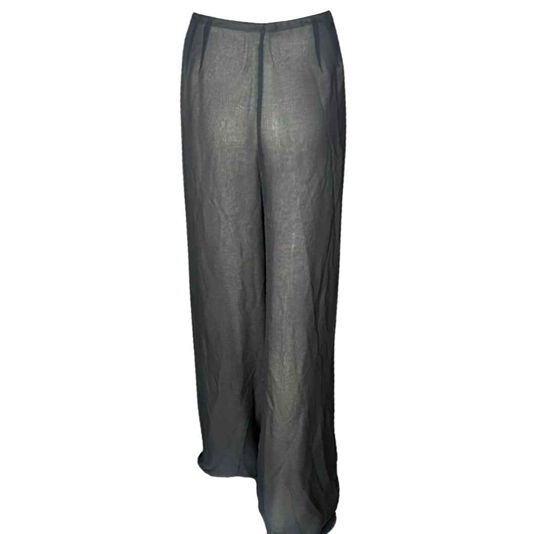Oscar De La Renta Silk Double Layer Pants
