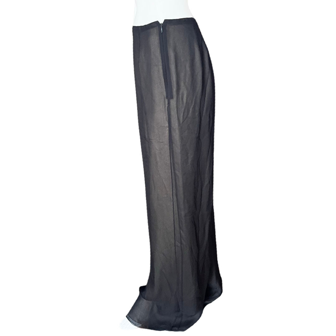 Oscar De La Renta Silk Double Layer Pants