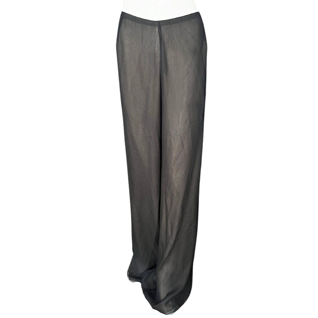 Oscar De La Renta Silk Double Layer Pants