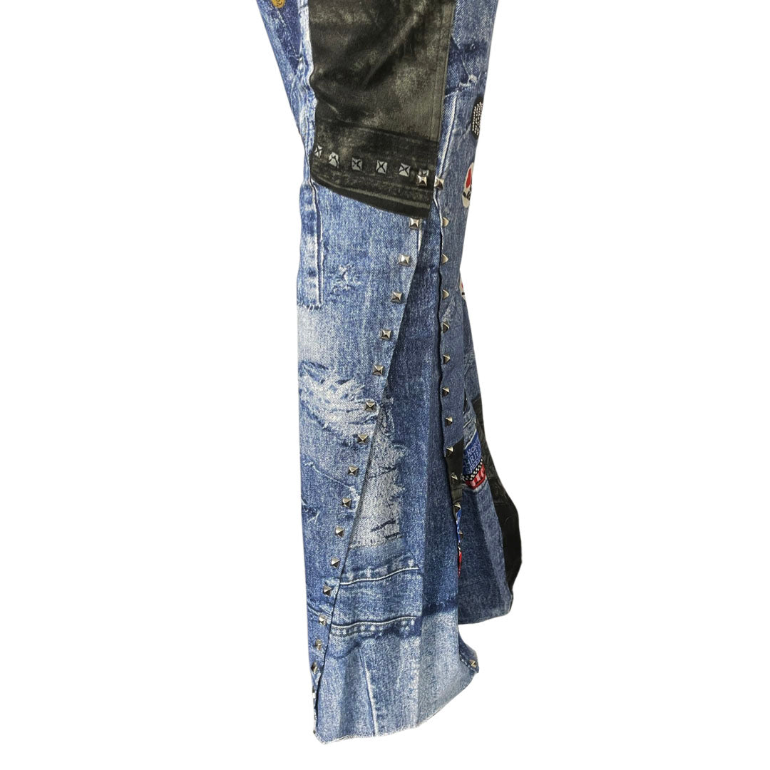 CHRISTIAN DIOR MISS DIORELLA TROMPE L'OEIL STUDDED PANTS - 6