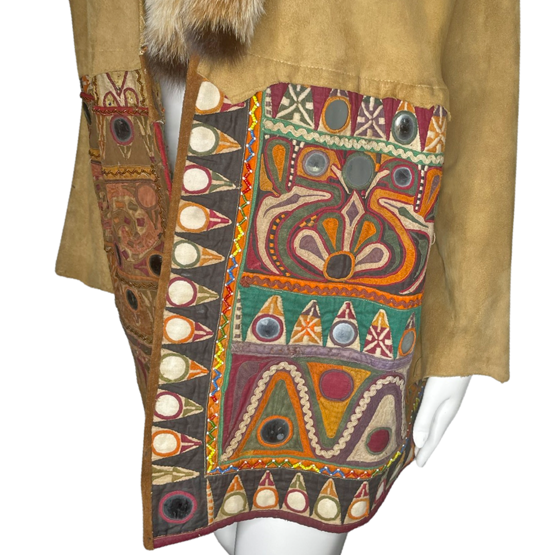 1970's Suede Embroidered Mirror Jacket