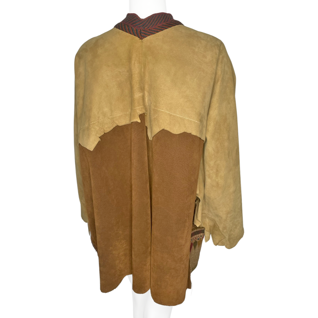 1970's Suede Embroidered Mirror Jacket