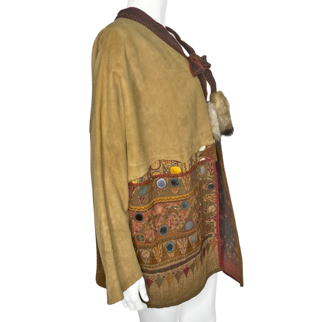 1970's Suede Embroidered Mirror Jacket
