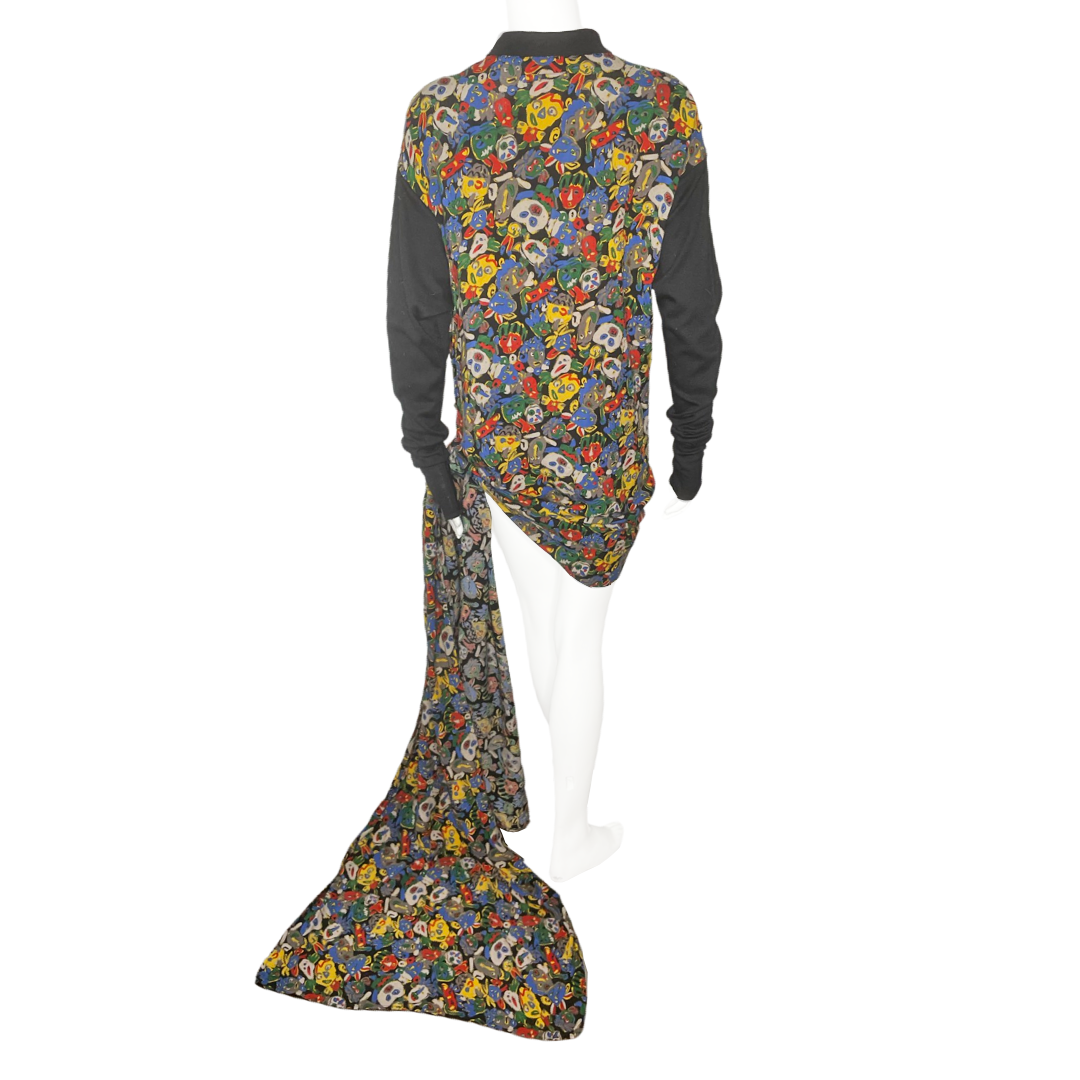 Jean Paul Gaultier FW 1984 Wrap Faces Top - M