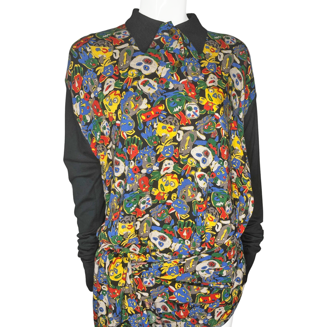 Jean Paul Gaultier FW 1984 Wrap Faces Top - M