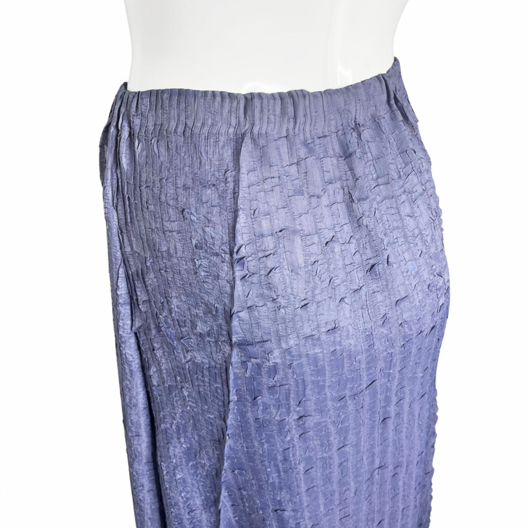 Issey Miyake Lilac Circle Pleated Jacket & Textured Skirt - 2