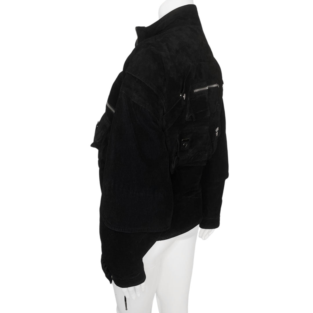 Kansai Yamamoto Bondage Suede & Corduroy Jacket - M