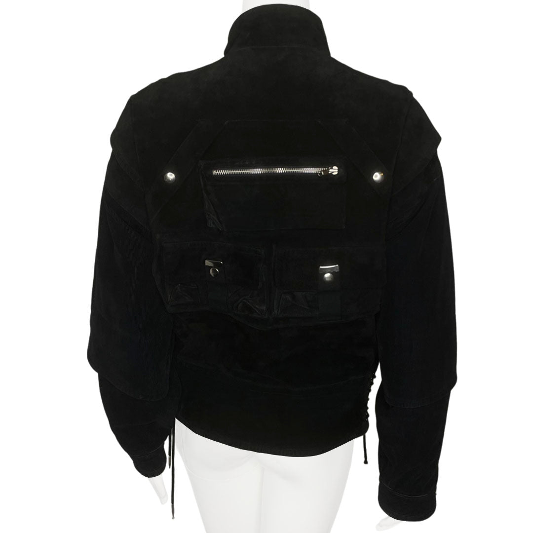 Kansai Yamamoto Bondage Suede & Corduroy Jacket - M