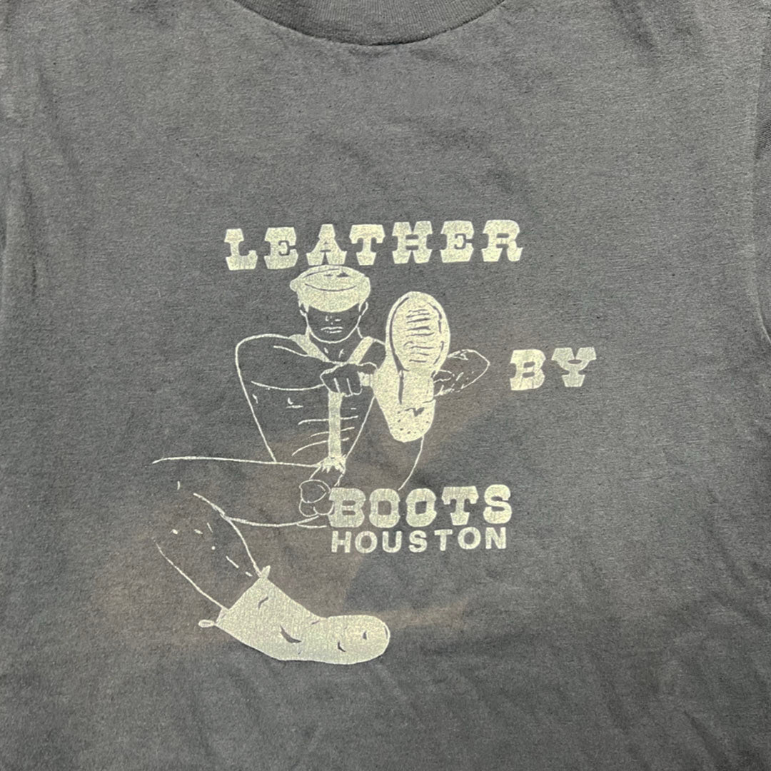 1980's Leather By Boots Houston Shirt