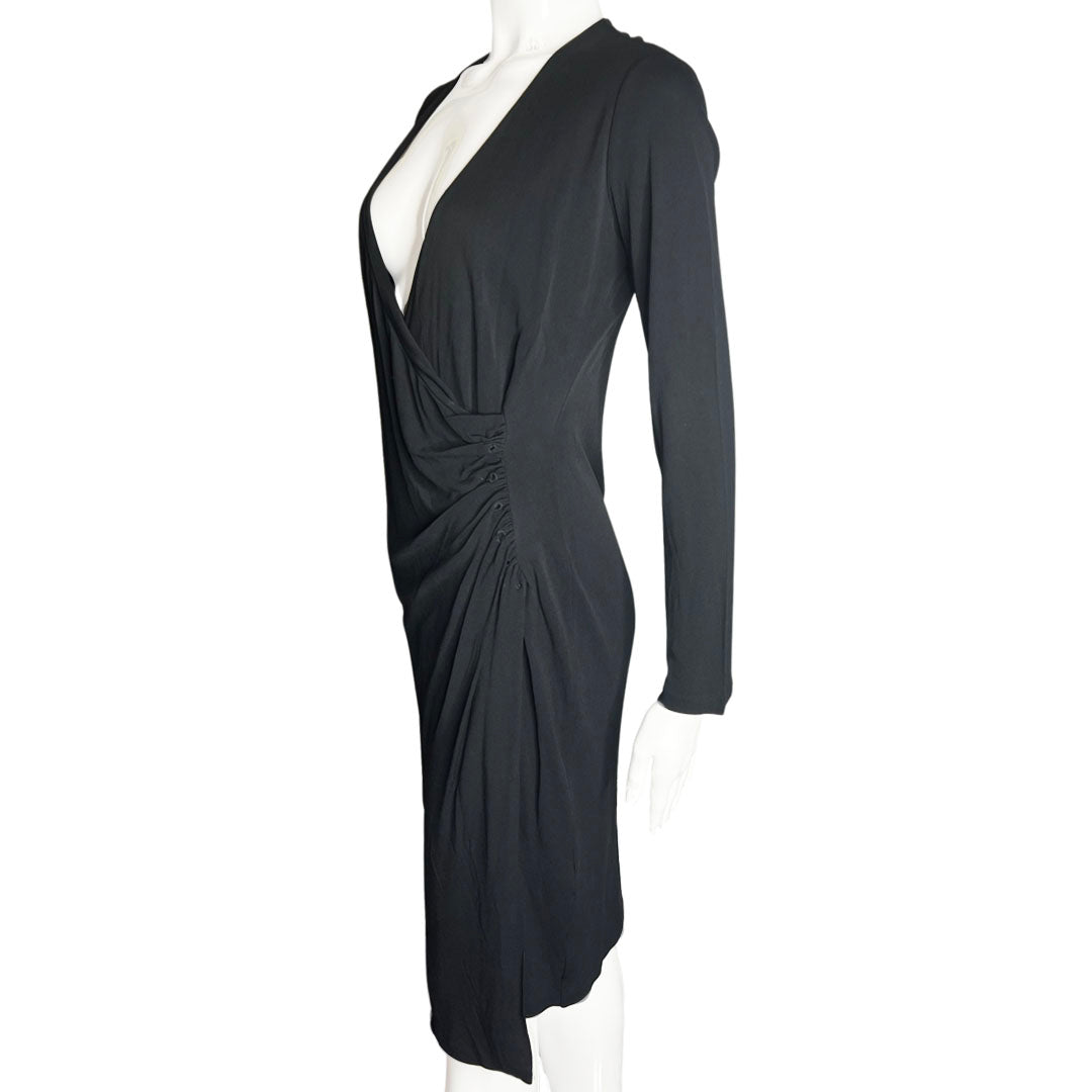 Roberto Cavalli Plunging Wrap Dress