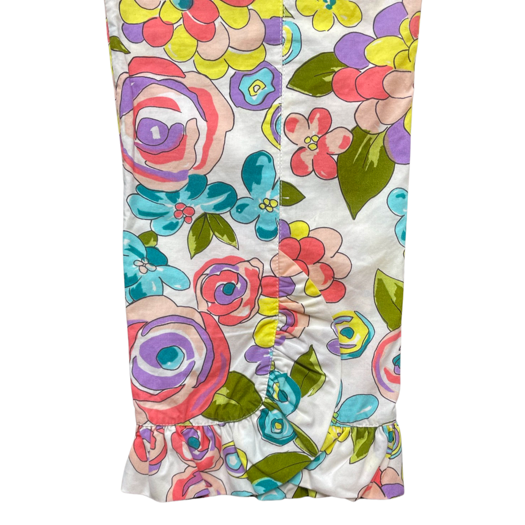 MOSCHINO CHEAP & CHIC FLORAL FRILL PANTS - 4