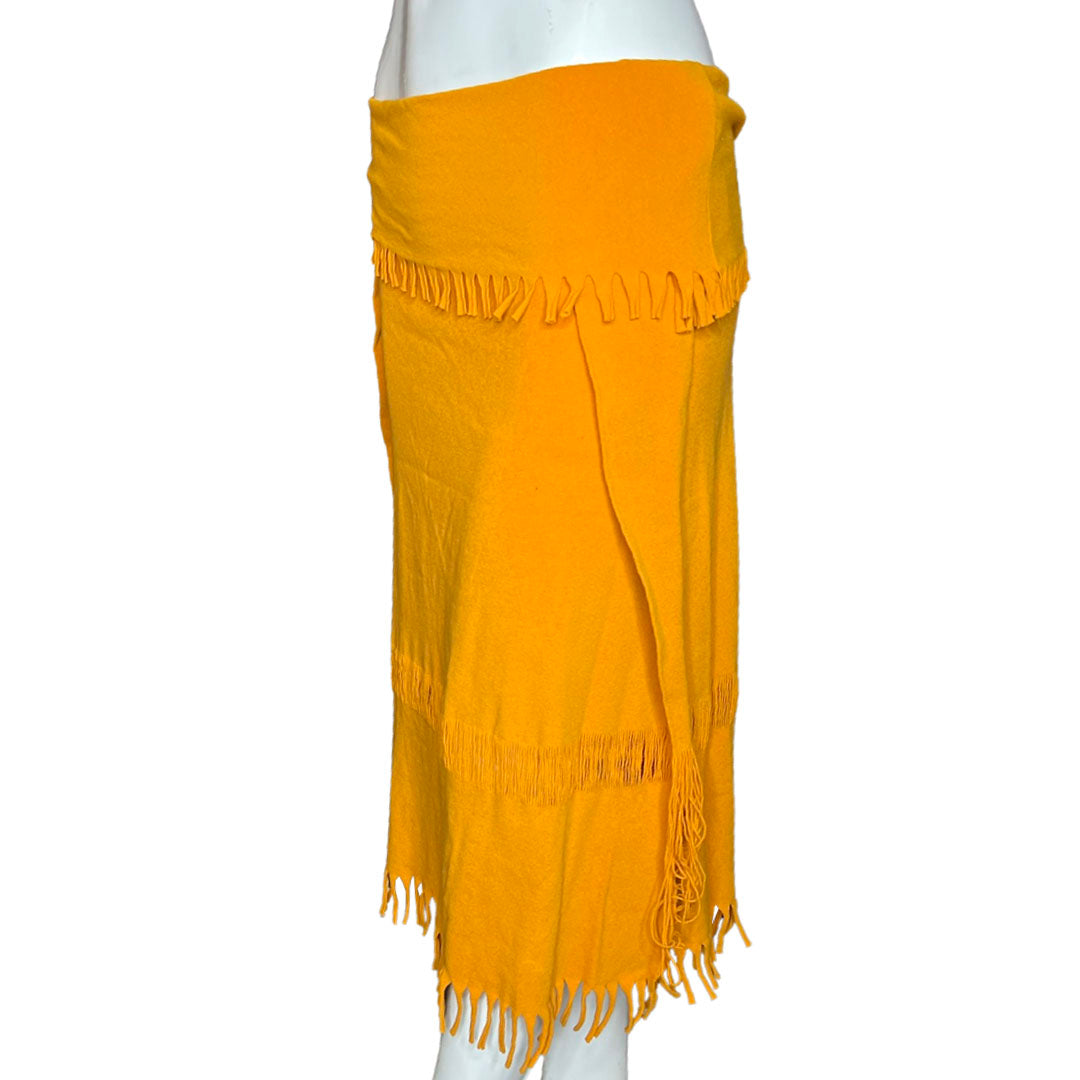 ISSEY MIYAKE A-POC ORANGE FRINGE SKIRT