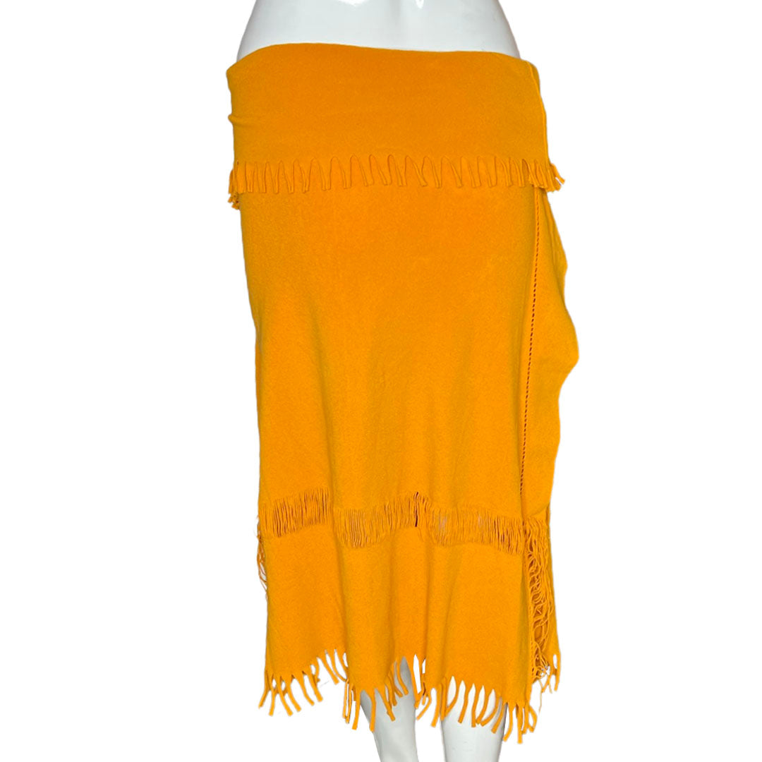 ISSEY MIYAKE A-POC ORANGE FRINGE SKIRT