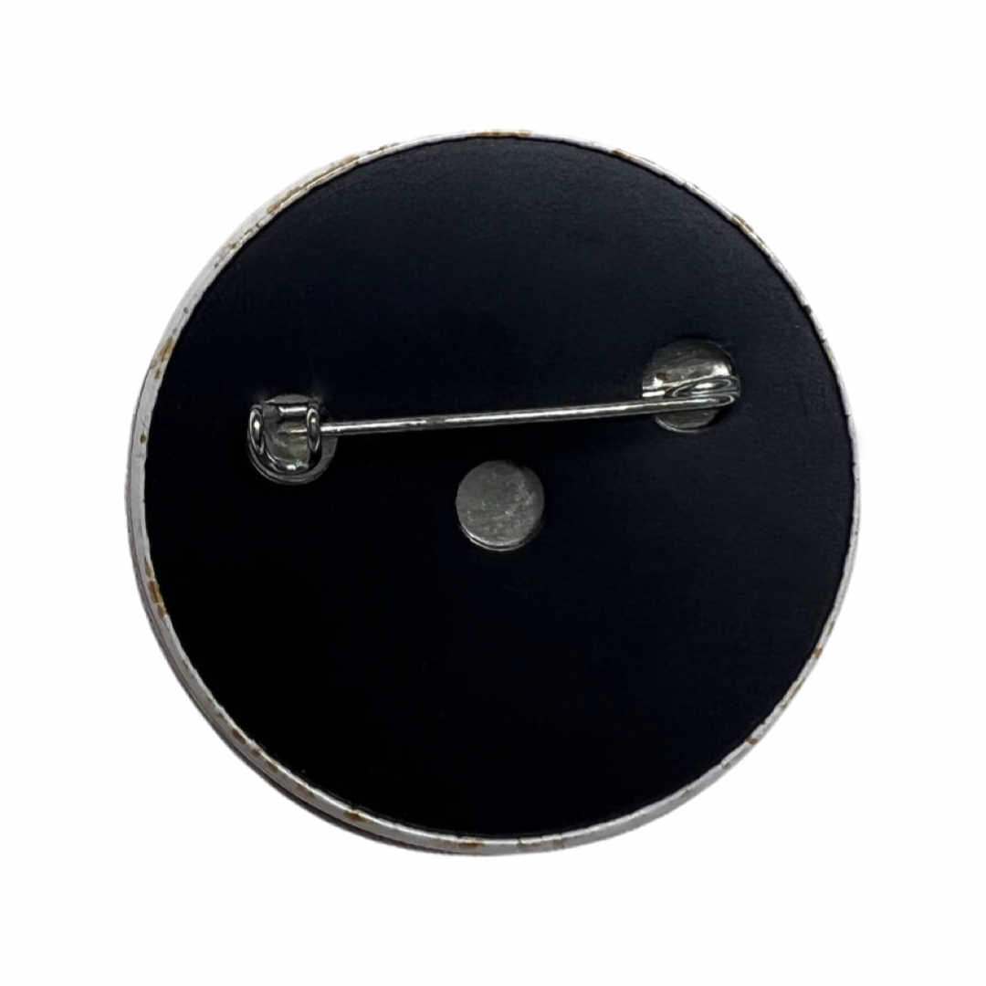 Dior Trotter Red Monogram #2 Logo Round Pin Badge