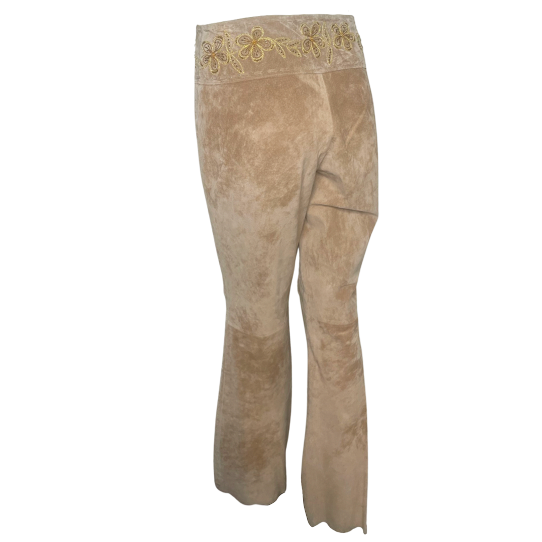 Cache Suede Crystal Pants