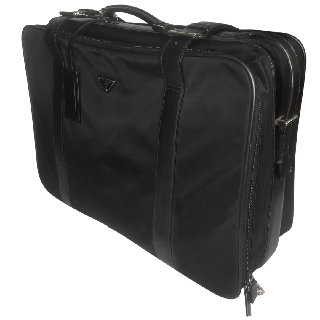 Prada Tessuto & Saffiano Rolling Suitcase
