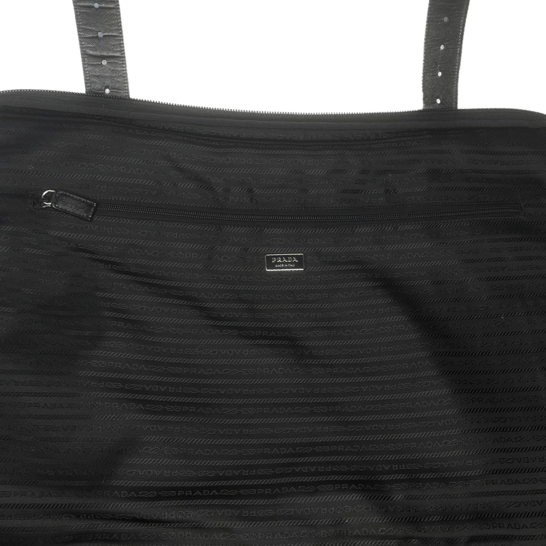 Prada Tessuto & Saffiano Rolling Suitcase