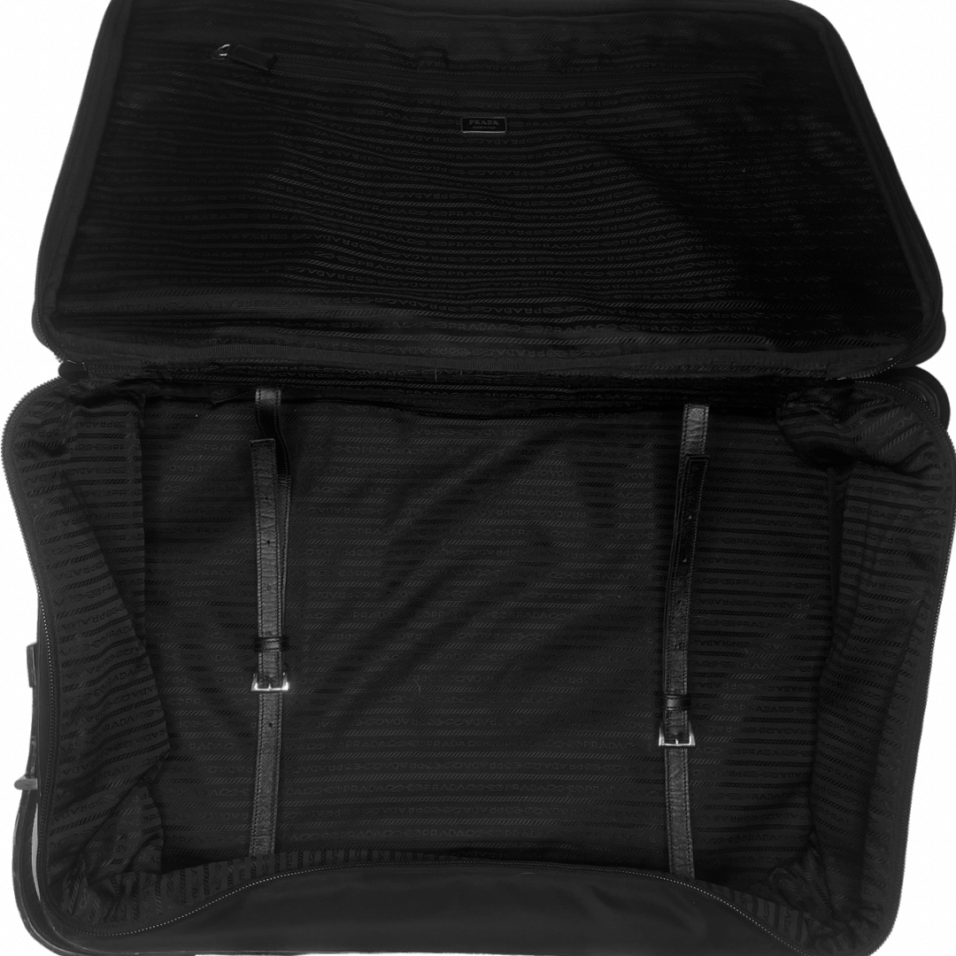 Prada Tessuto & Saffiano Rolling Suitcase