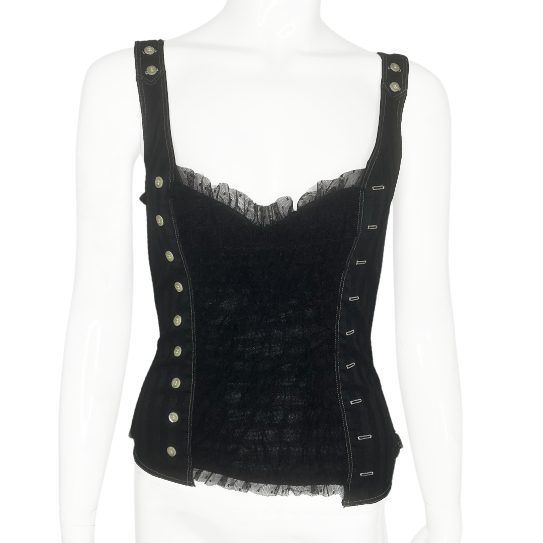 Chantal Thomass Frill Corset Top - 34C