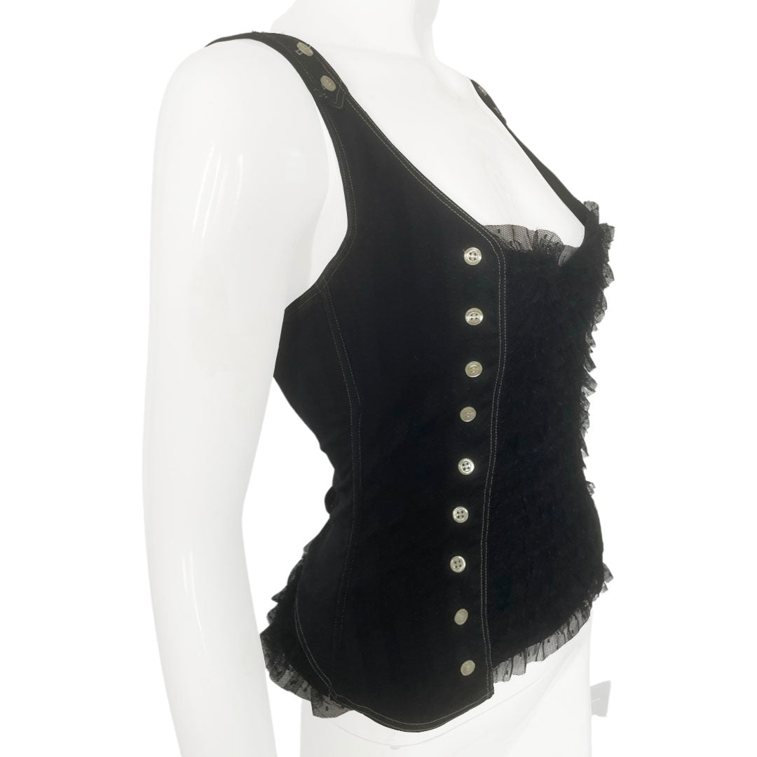 Chantal Thomass Frill Corset Top - 34C