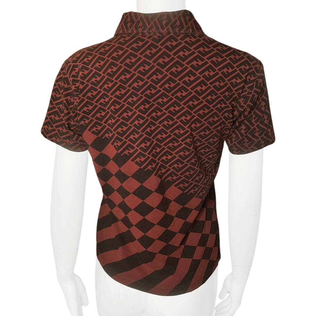 Fendi Zucca Check Polo - M