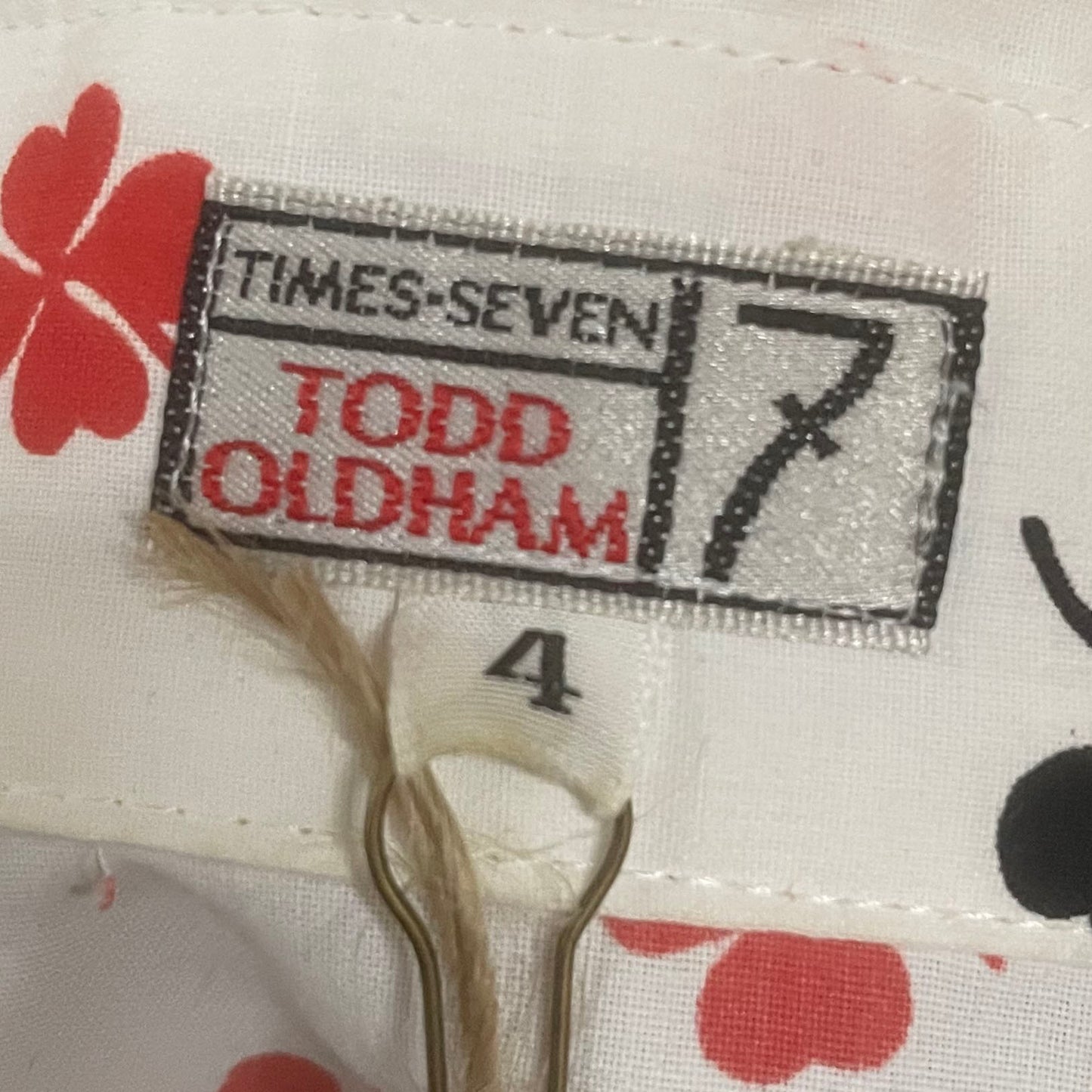 Todd Oldham Clover Tie Front Shirt - 4