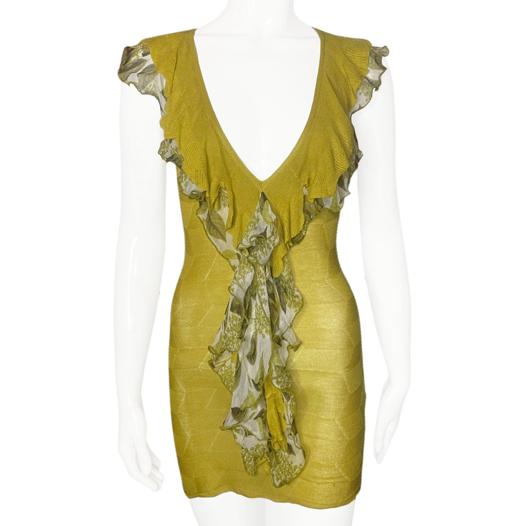 Roberto Cavalli Knit Mini Dress - 40