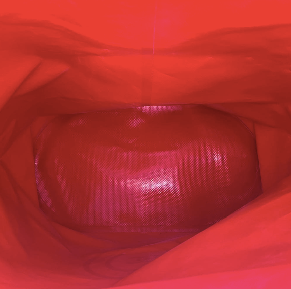 Chanel Waterproof Red Vinyl Large Tote