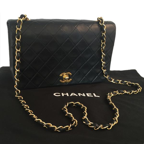 CHANEL QUILTED LAMBSKIN SHOULDER BAG