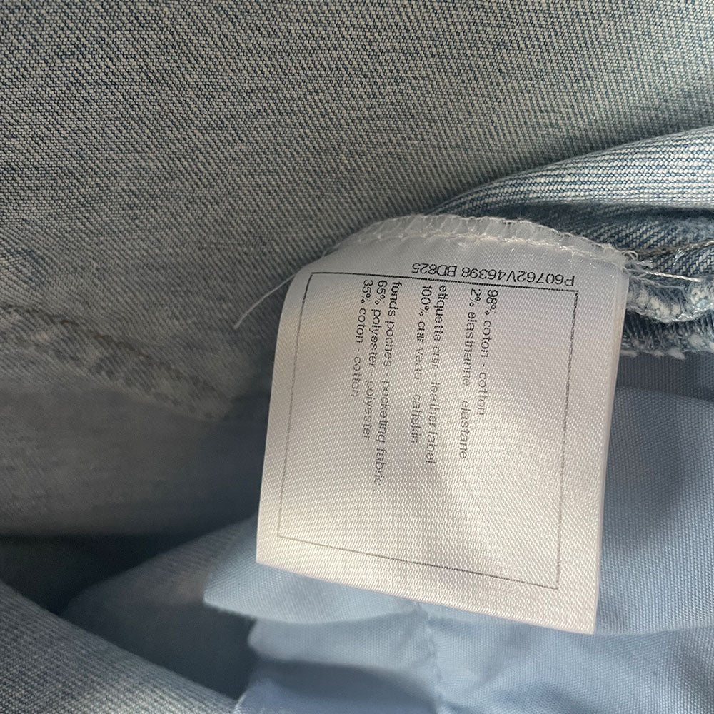 Chanel Chain Link Print Skinny Jeans - 42