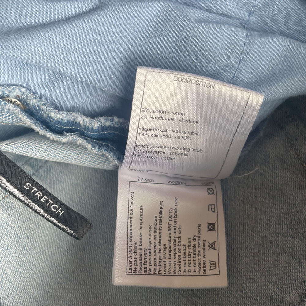 Chanel Chain Link Print Skinny Jeans - 42