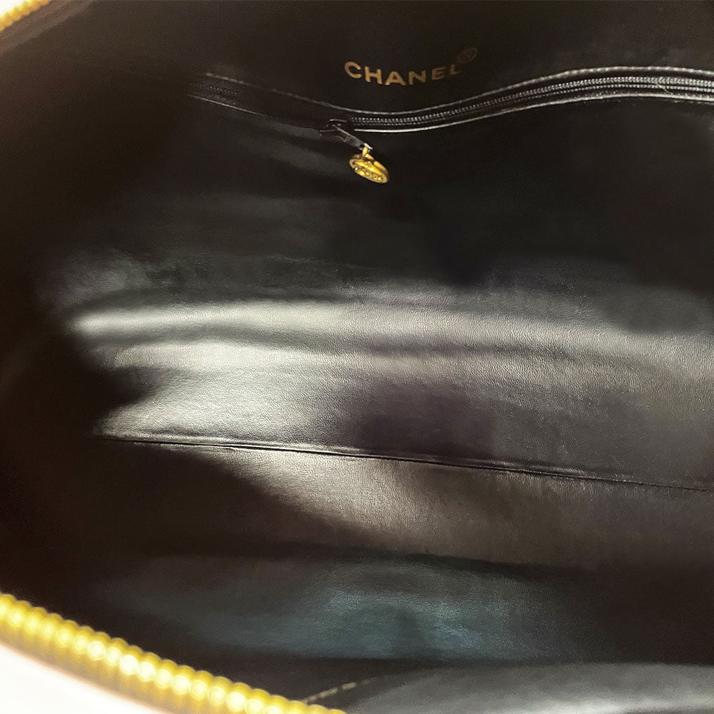 Chanel 1995 Pink Quilted Leather Boston Duffle