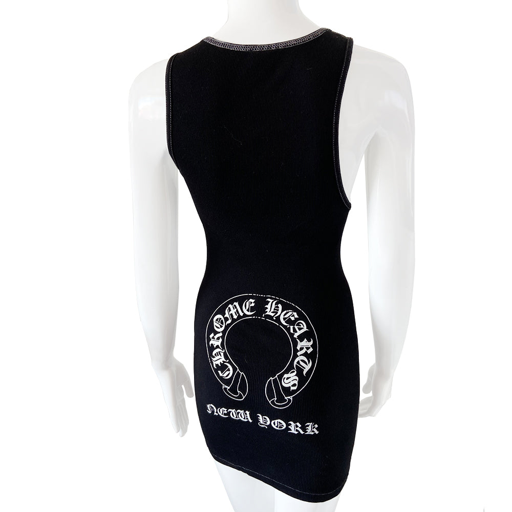 Chrome Hearts Black New York Cross Tank - L
