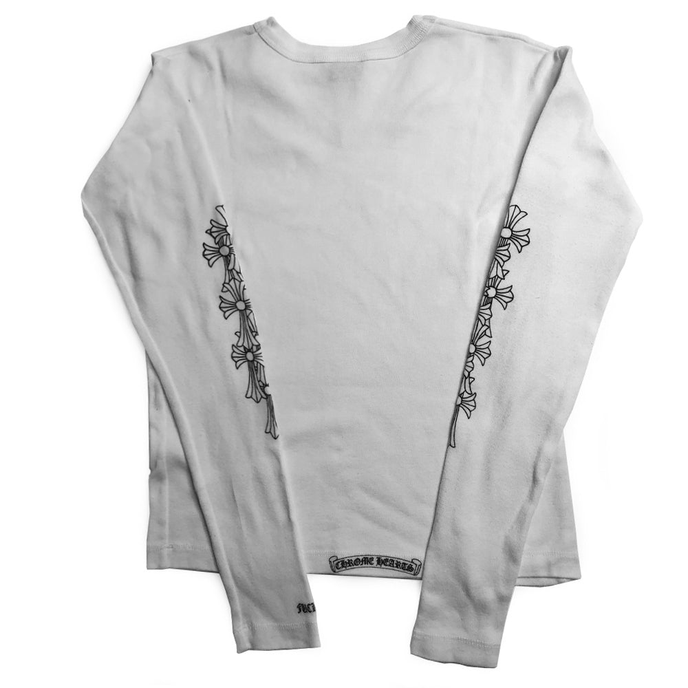 Chrome Hearts Long Sleeved V Neck Tee - O/S