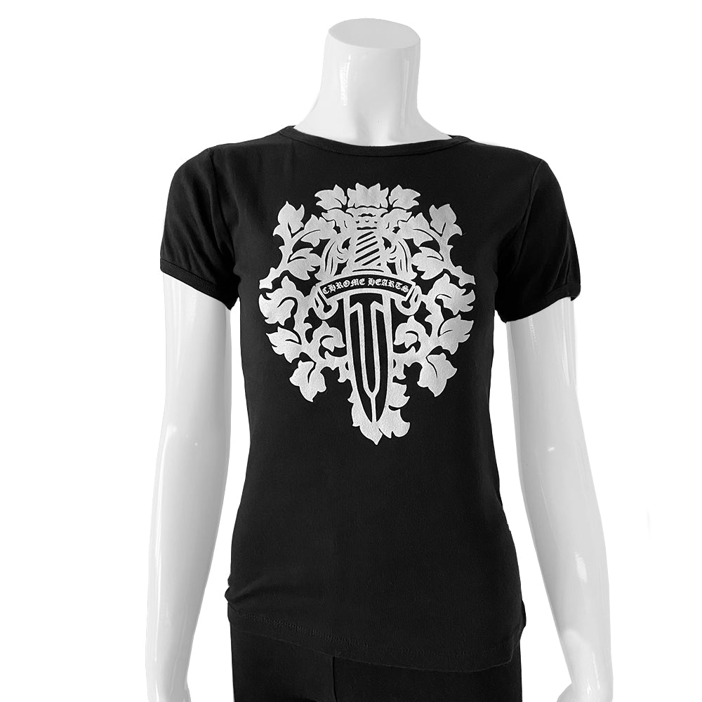 Chrome Hearts Short Sleeved Dagger Baby Tee - O/S