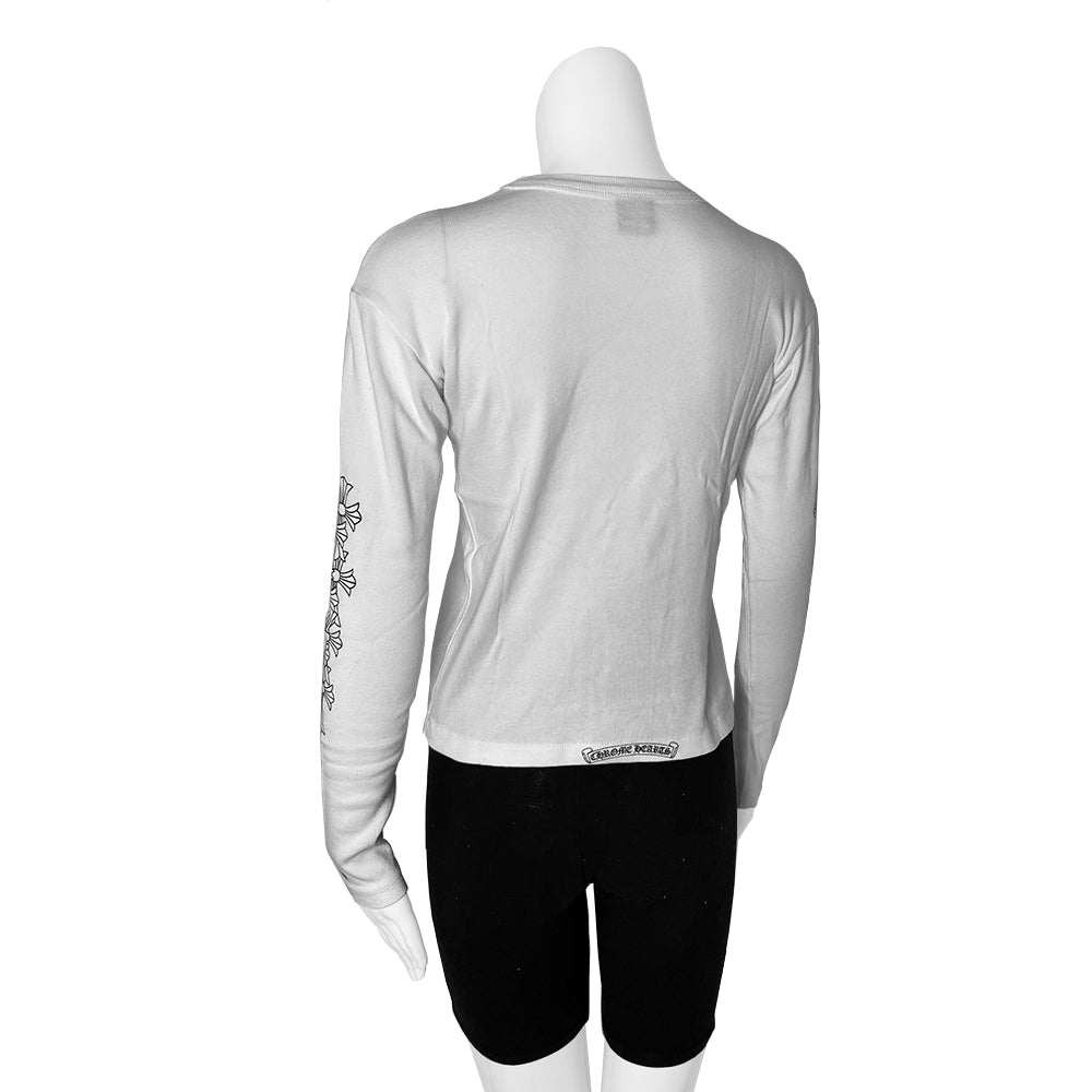 Chrome Hearts Long Sleeved V Neck Tee - O/S