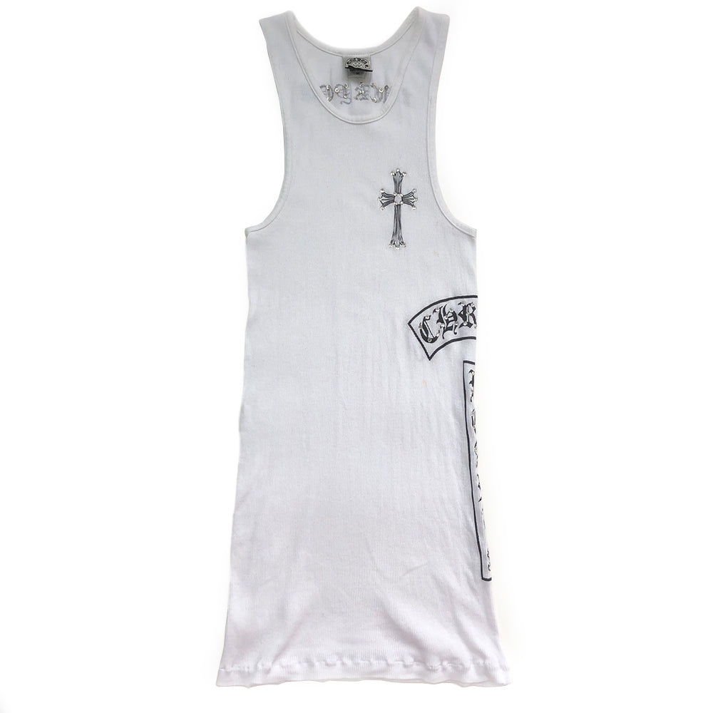 Chrome Hearts Swarovski Crystal Fuck You Tank - M