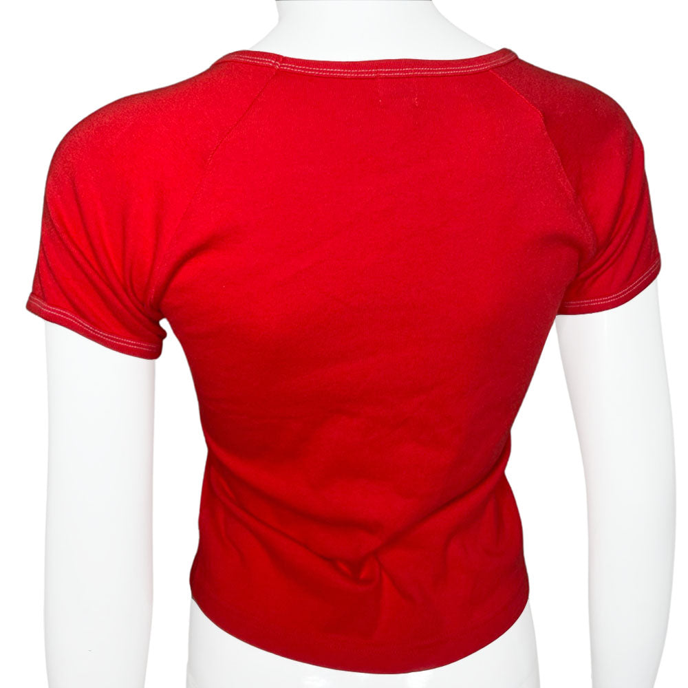 Courreges Short Sleeve Logo Baby Tee - S