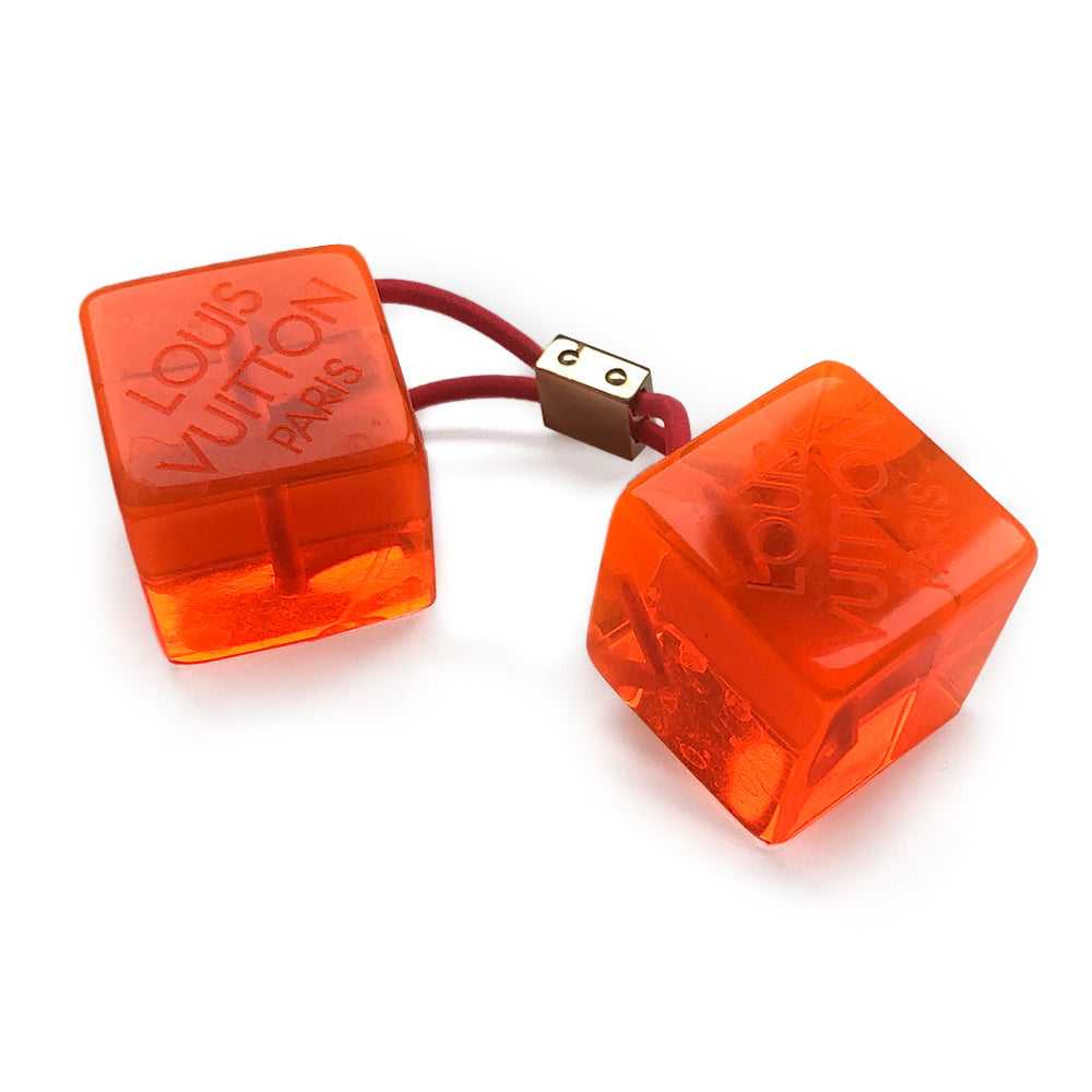 Louis Vuitton Robert Wilson Orange Lucite Hair Cubes