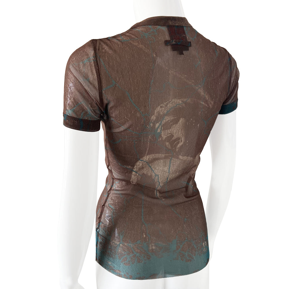 Jean Paul Gaultier Ancient Statue Mesh Tee - 48