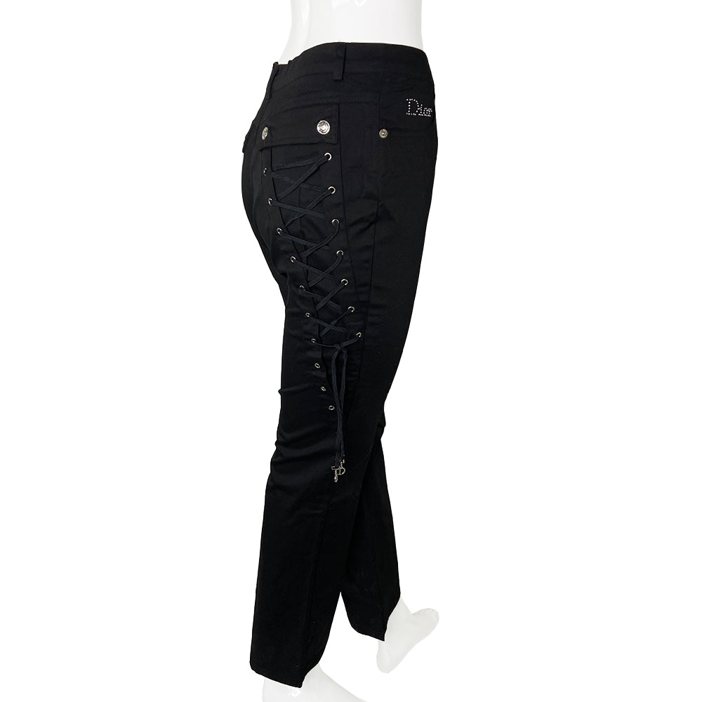 Christian Dior no 1 Lace Up Pants - M