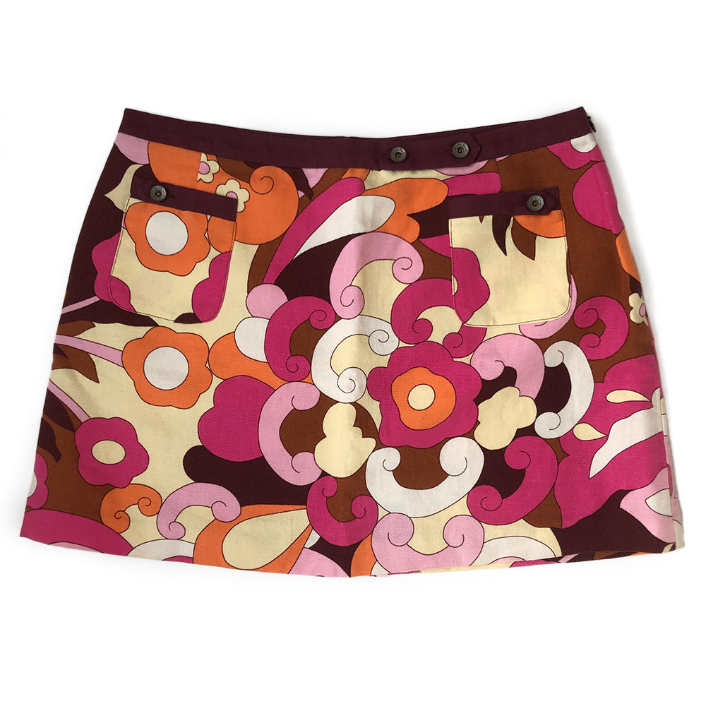 D&G Printed Mini Skirt - M