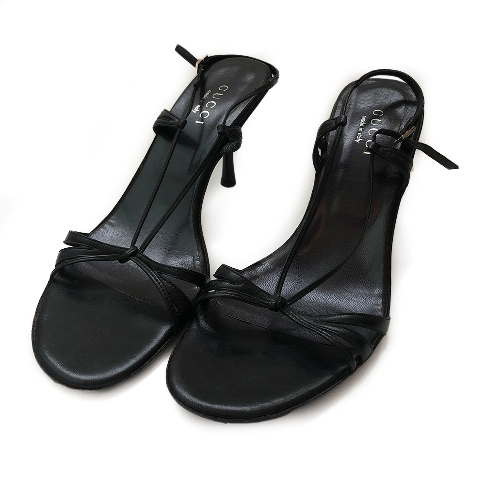Gucci Strappy Leather Sandals - 39.5