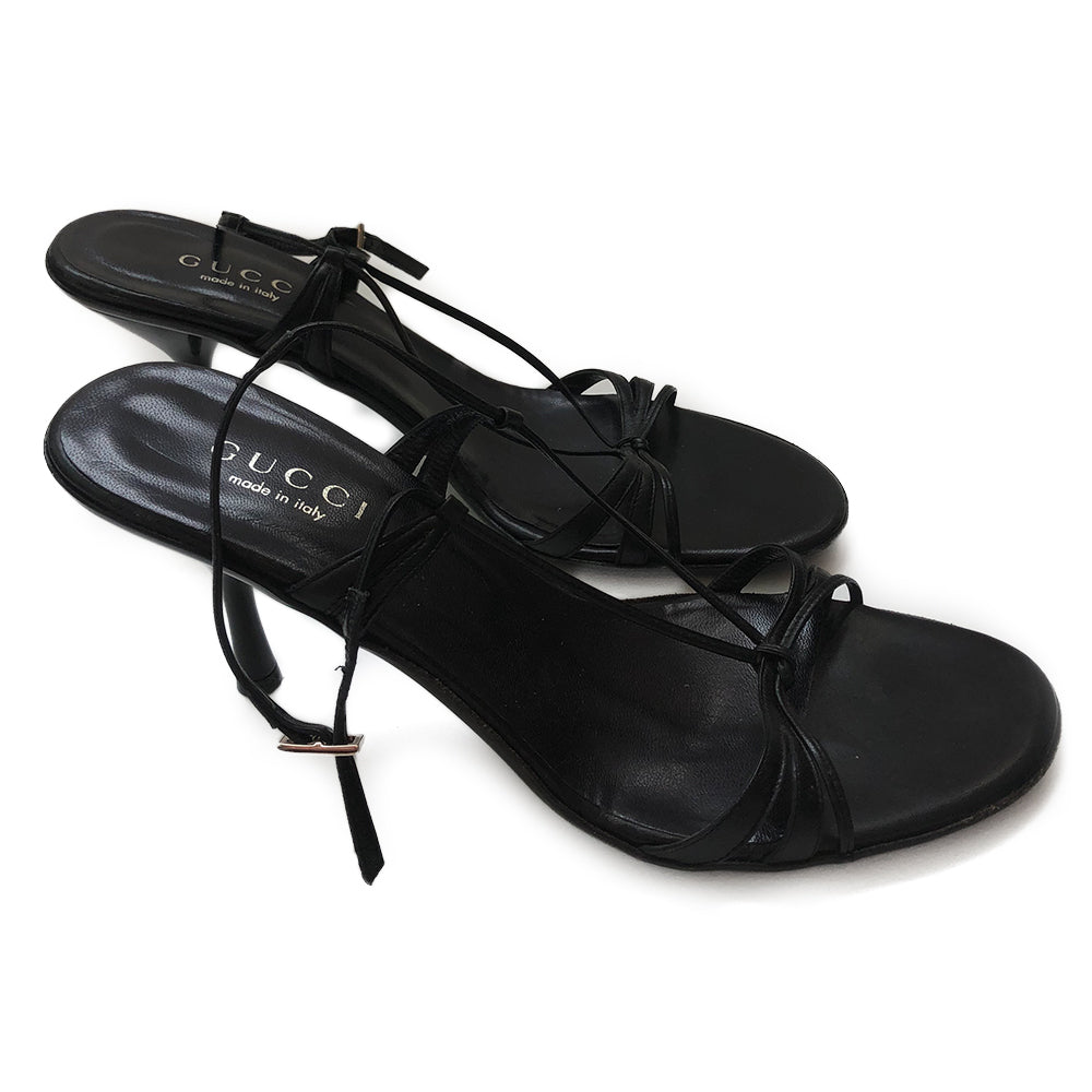 Gucci Strappy Leather Sandals - 39.5