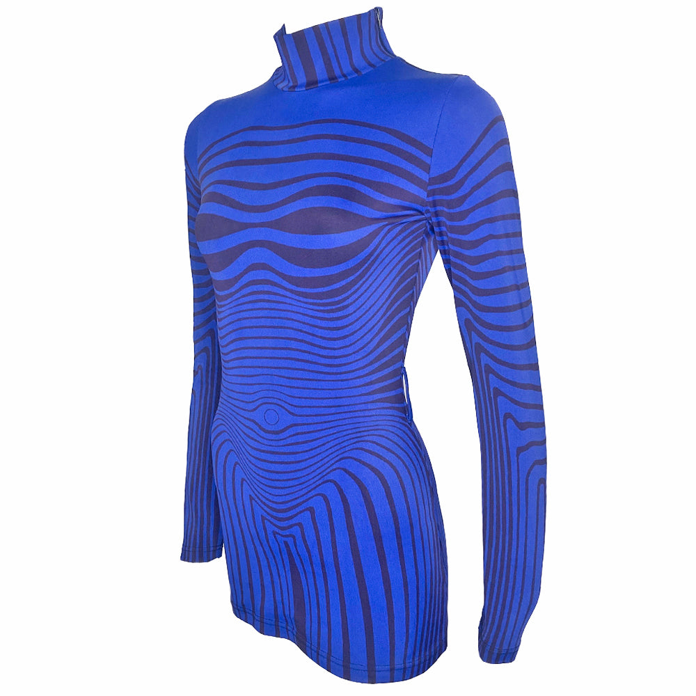 Jean Paul Gaultier Cyber Baba Long Sleeve Dress - 40