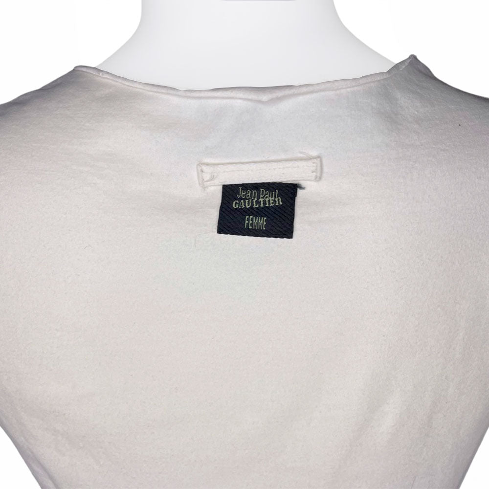Jean Paul Gaultier Cursive Signature Logo Tee - O/S